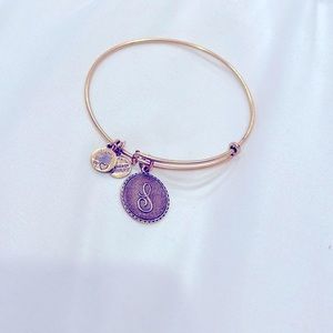 Alex and Ani bracelet. Script S